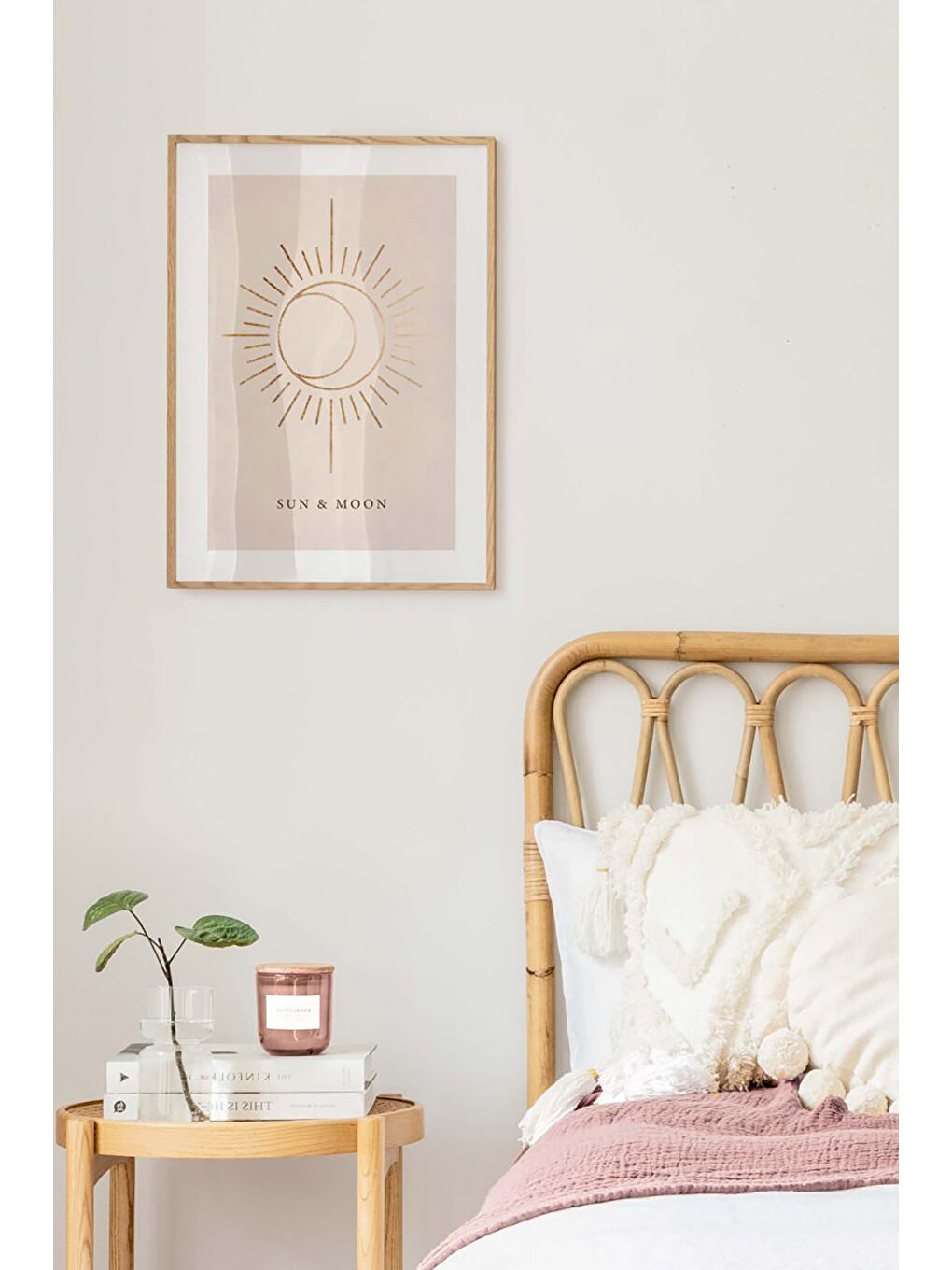 Beyaz Tek Parça Çerçeve Görünümlü Mdf Tablo - TEKHAMMDF18