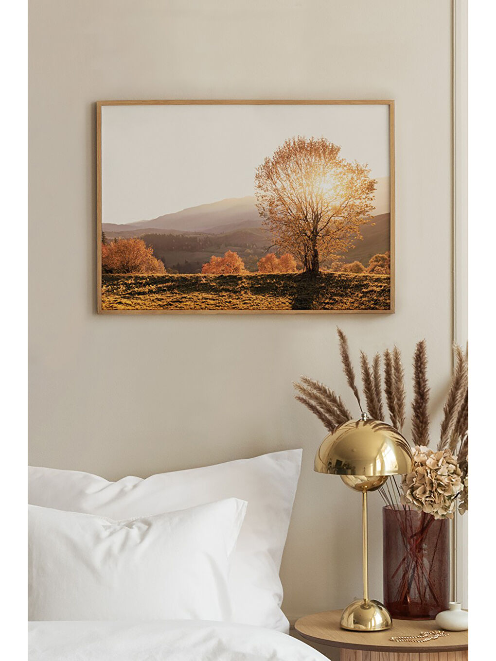 Beyaz Tek Parça Çerçeve Görünümlü Mdf Tablo - TEKHAMMDF48