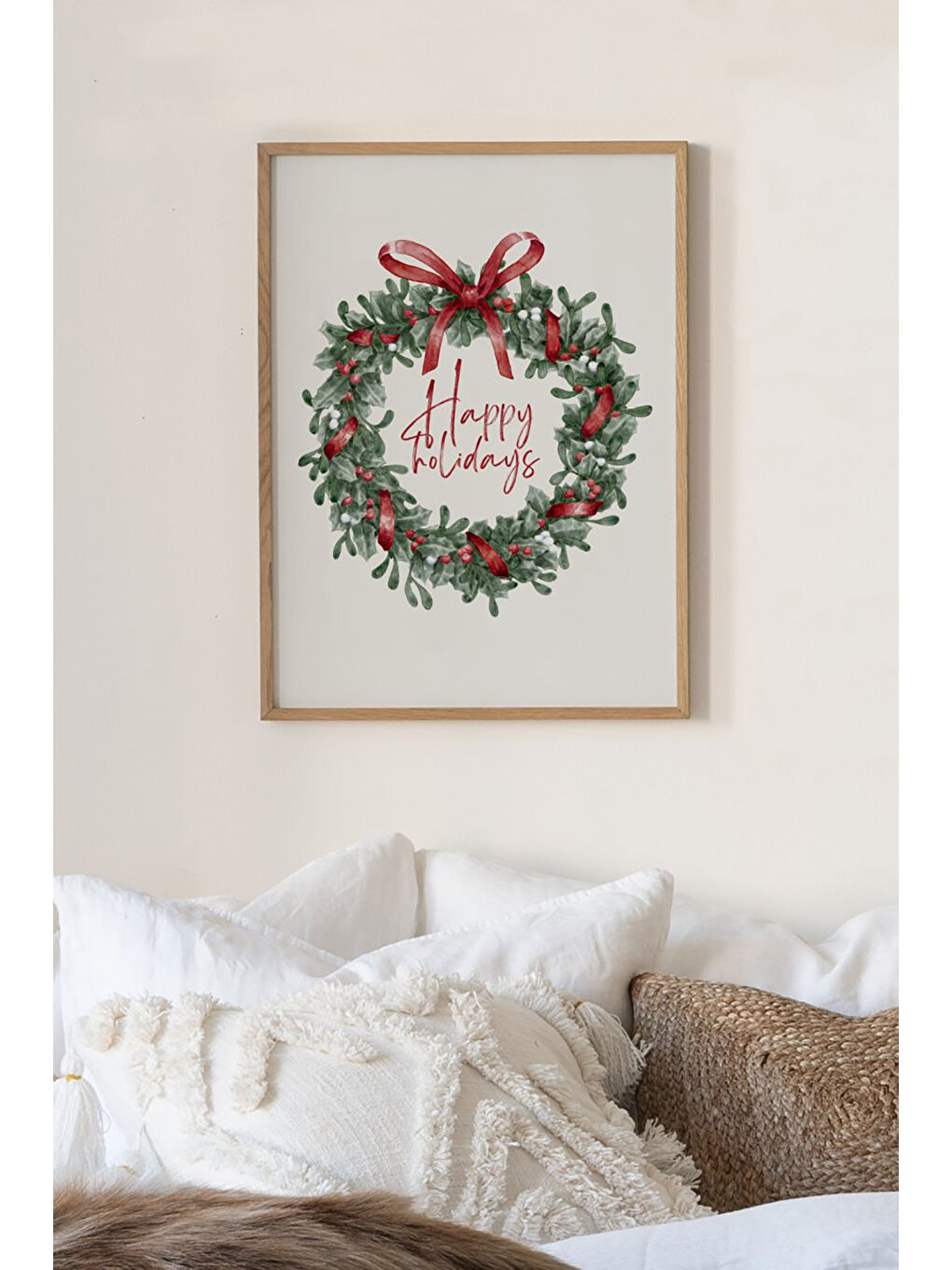 Beyaz Tek Parça Çerçeve Görünümlü Mdf Tablo - TEKHAMMDF62