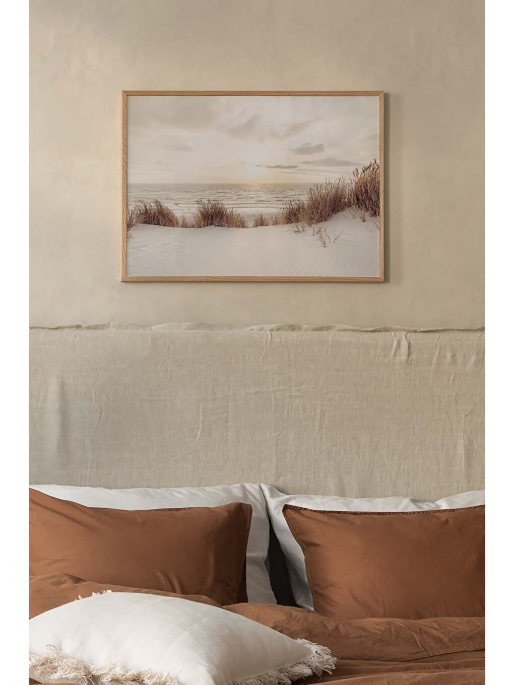 Beyaz Tek Parça Çerçeve Görünümlü Mdf Tablo - TEKHAMMDF99