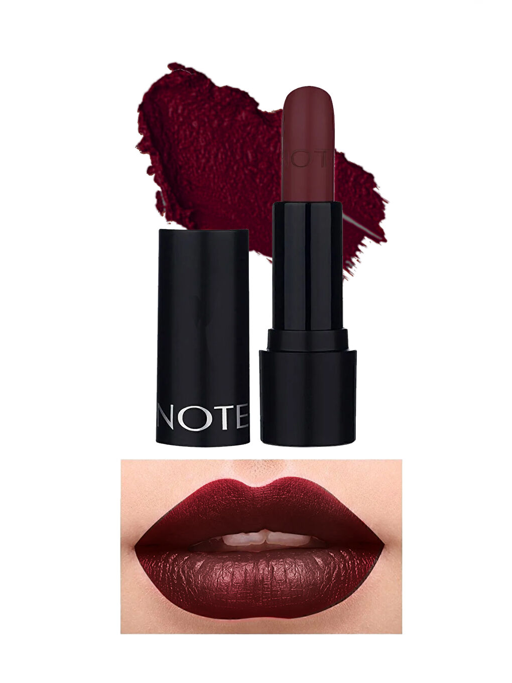 Note Cosmetique Deep Impact Lipstick Kremsi Dokulu Yarı Parlak Ruj 16 Mystic Violet - Kahverengi - 1