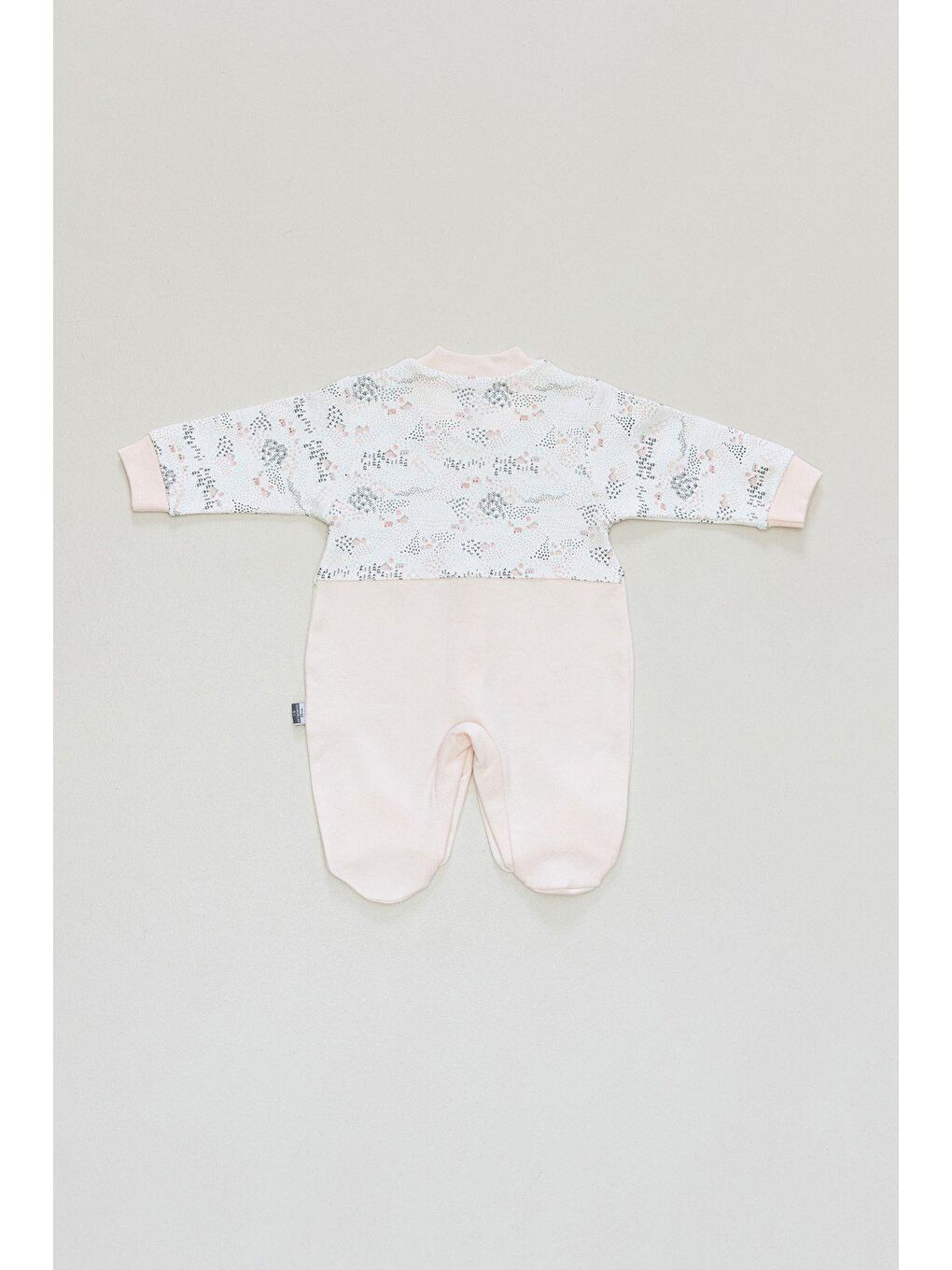 Pembe Nakışlı Çıtçıtlı Bebek Tulum-2