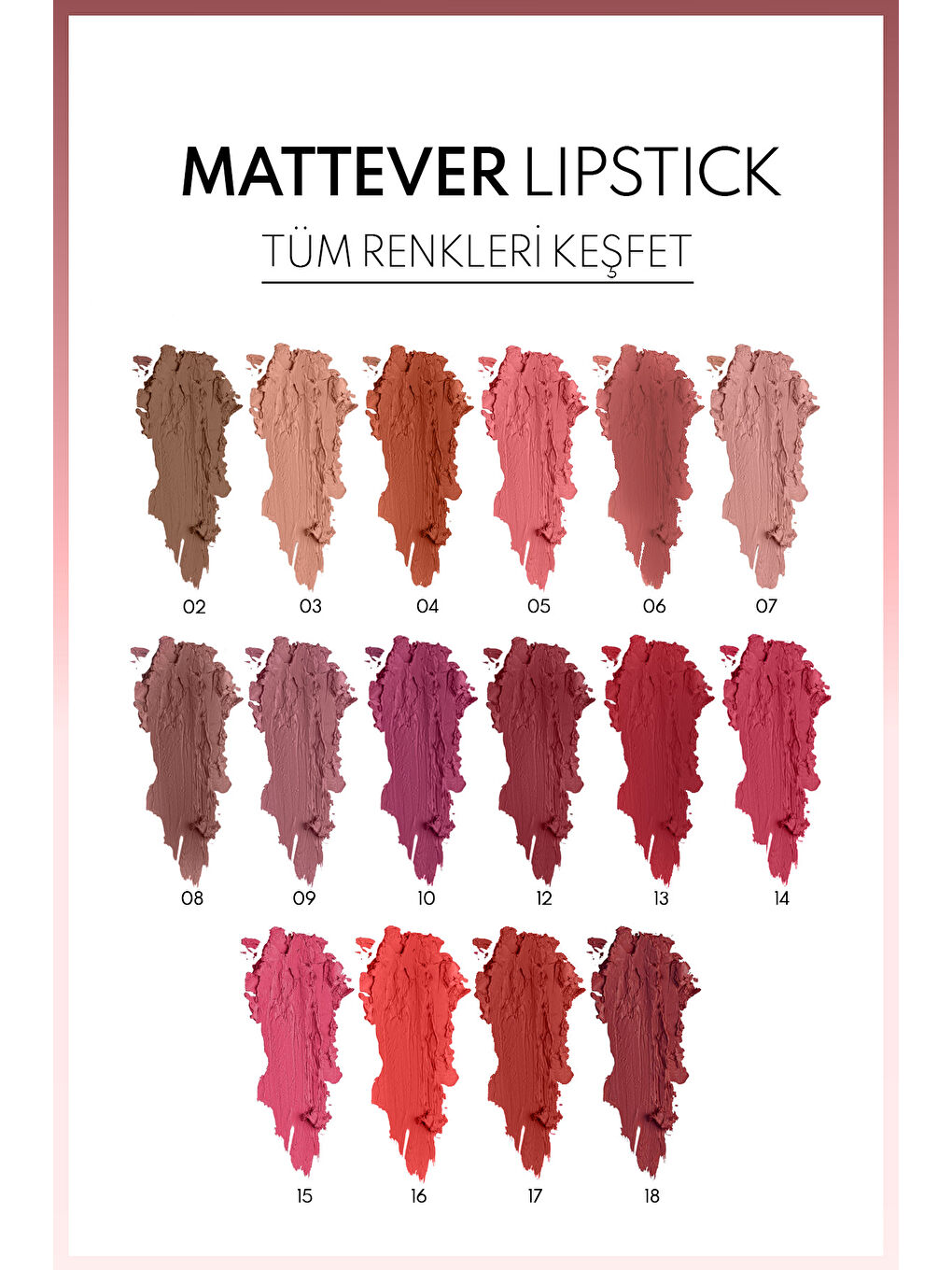 Note Cosmetique Mattever Lipstick Yarı Mat Saten Bitişli Ruj 02 Spring Dress - Kahverengi - 3