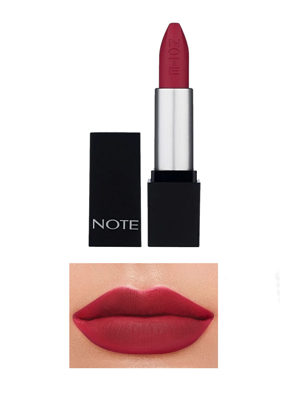 Note Cosmetique Mattever Lipstick Yarı Mat Saten Bitişli Ruj 13 Strawberry Envie - Pembe - 1