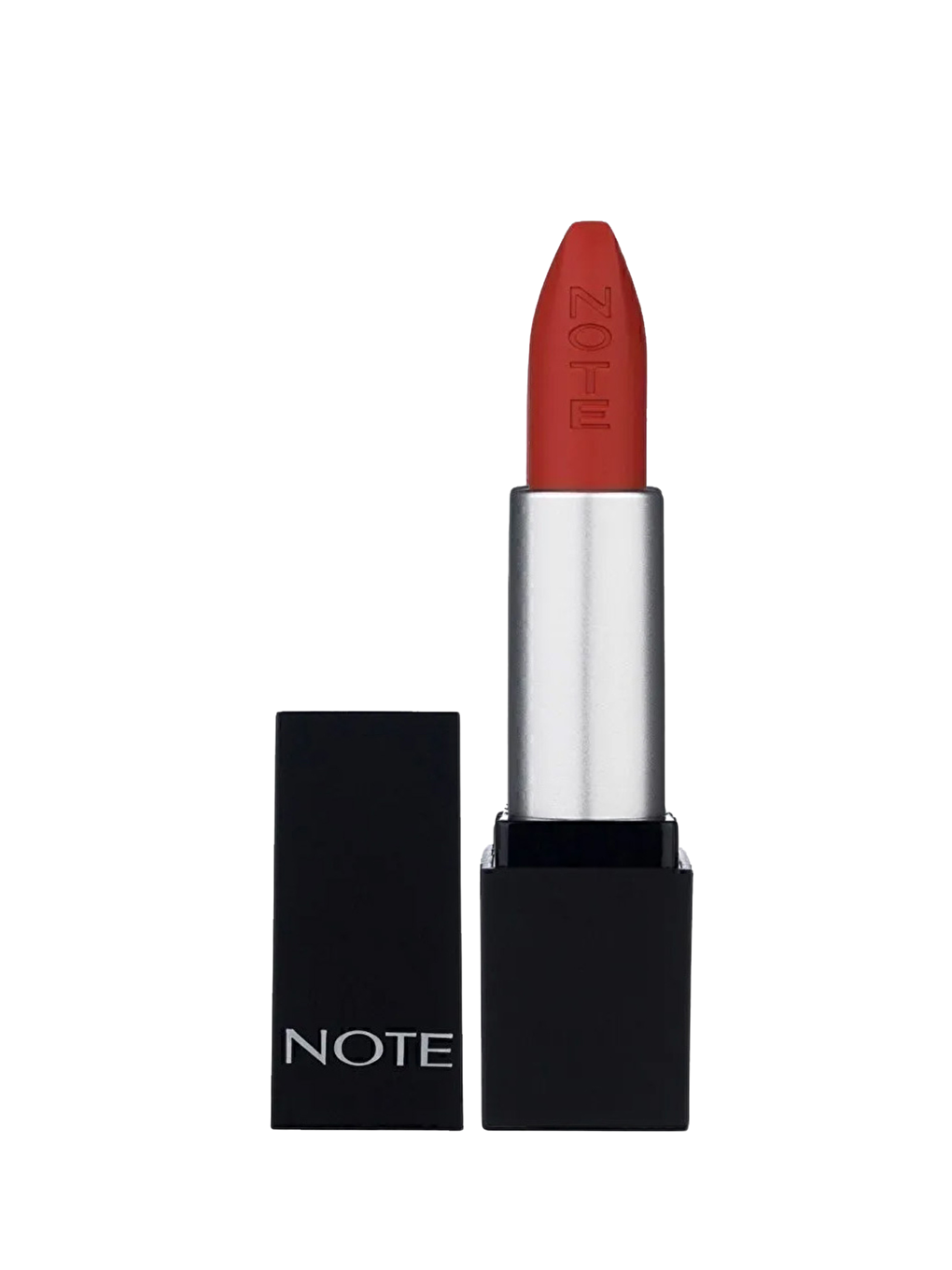 Note Cosmetique Mattever Lipstick Yarı Mat Saten Bitişli Ruj 17 Dress Red - Kızıl Kahverengi