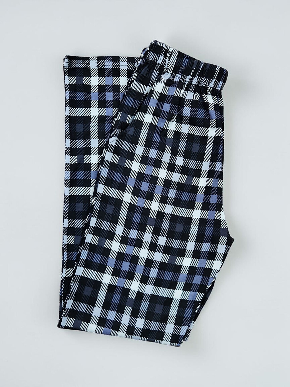 İndigo Erkek %100 Doğal Pamuk Cepli Yüksek Kaliteli Pijama Altı-1