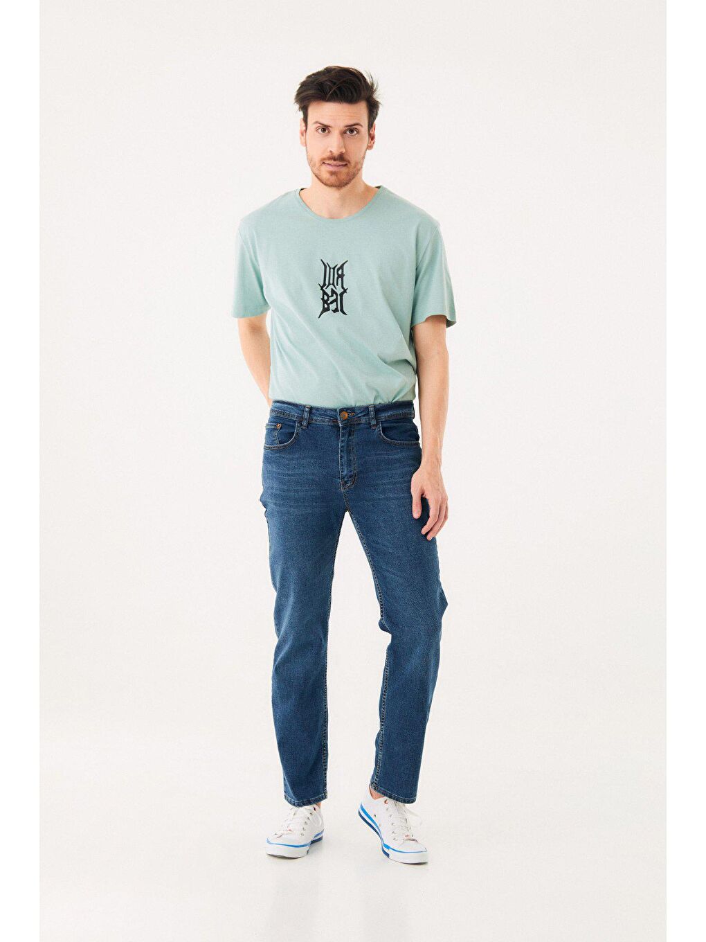 Mavi Carrot Fermuarlı Jean-3