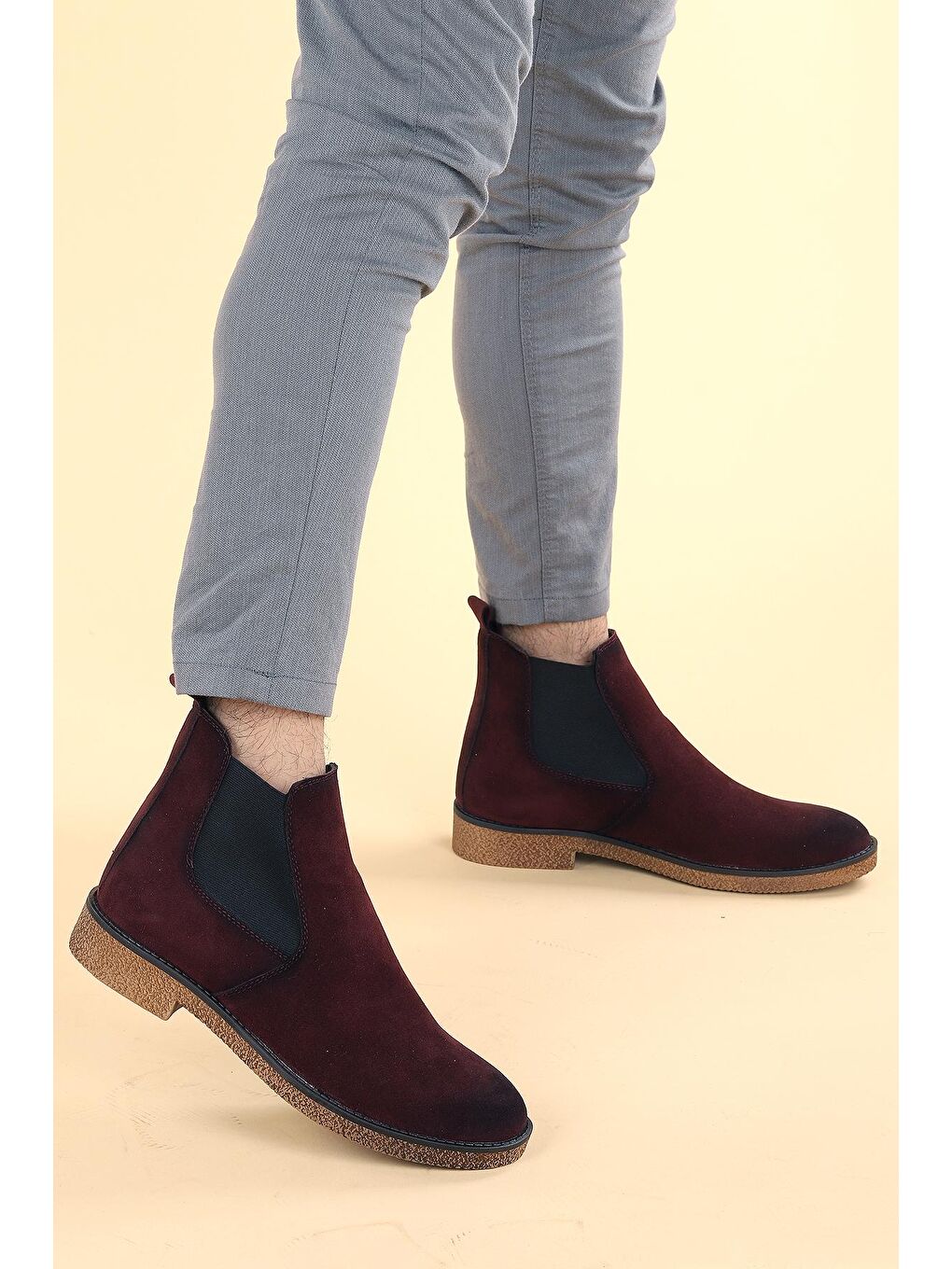 Bordo 5100 Süet Termo Taban Erkek Bot Ayakkabı-2