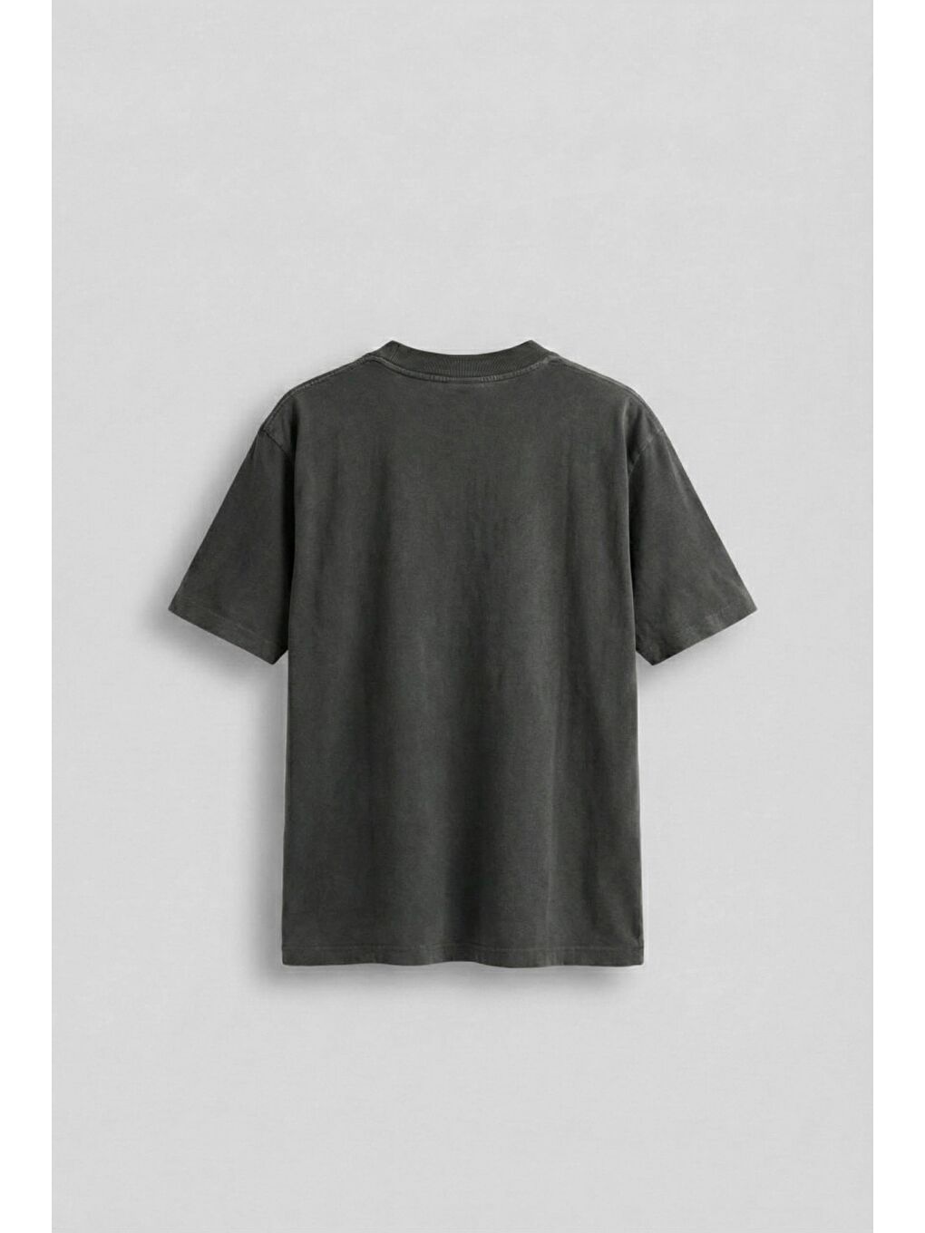 Erkek Catch Minimal Baskılı Oversize T-Shirt Siyah-1