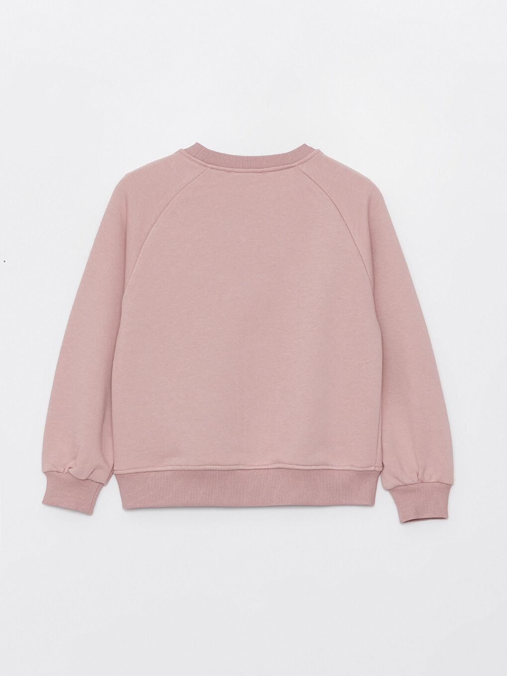 Pembe Kız Çocuk Fırfır Cepli Beli Lastikli SweatShirt-2