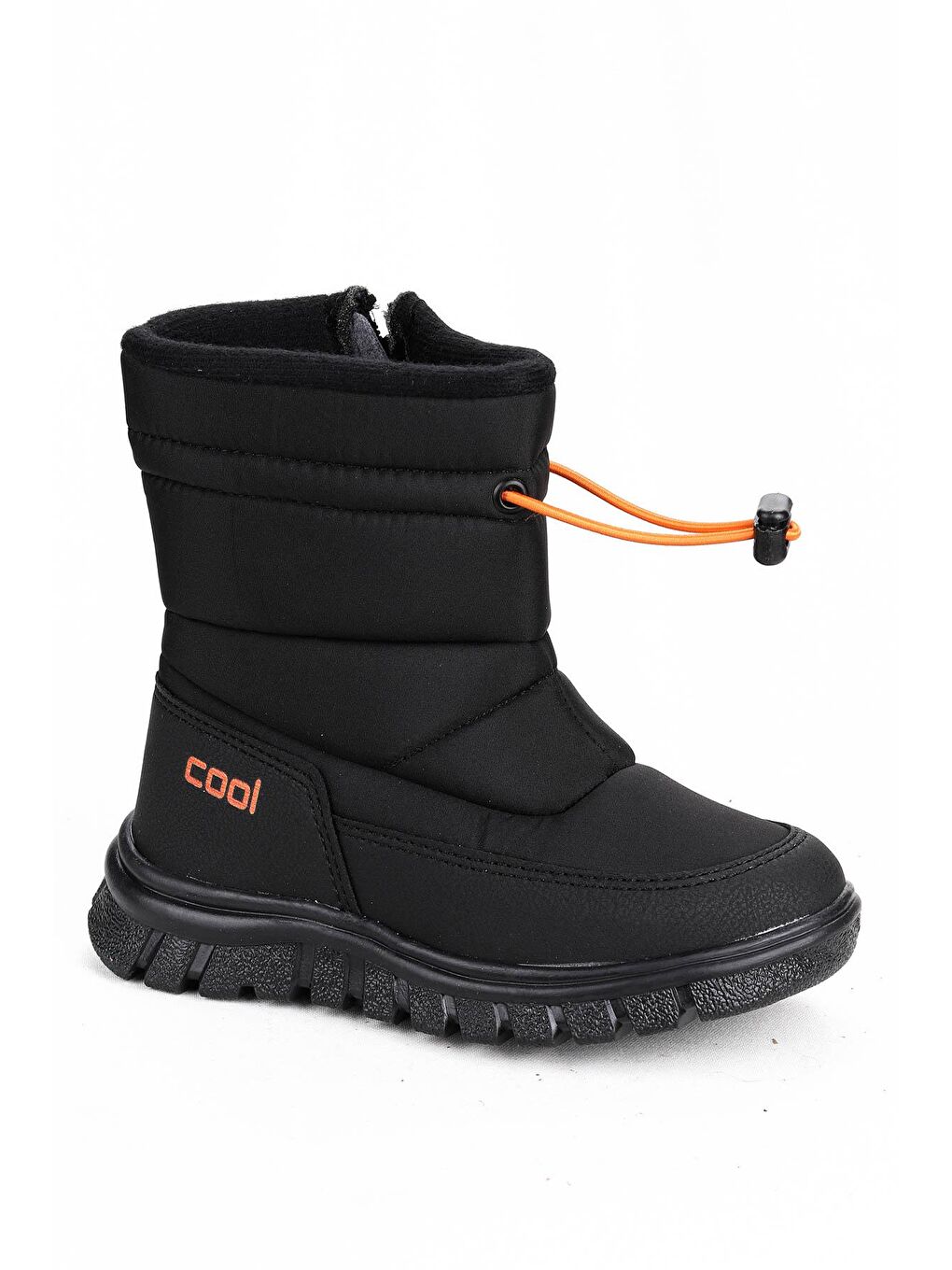 Siyah Viscon Fermuarlı Kız/Erkek Çocuk Kar Bot Ayakkabı