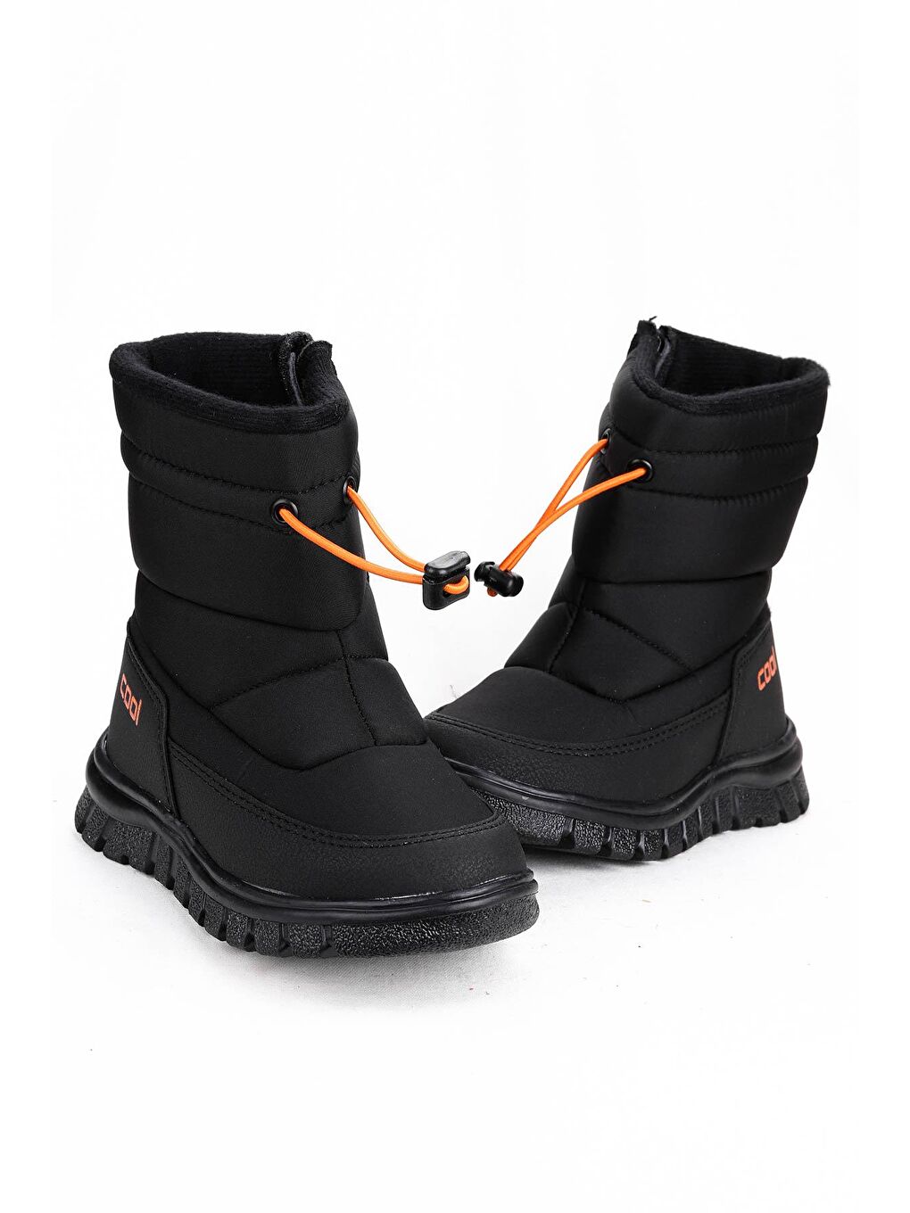 Siyah Viscon Fermuarlı Kız/Erkek Çocuk Kar Bot Ayakkabı-3