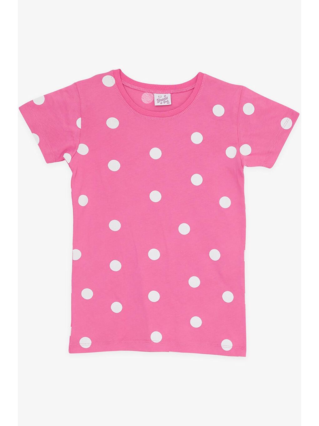 Kız Çocuk Şortlu Pijama Takımı Puan Desenli Pembe (6 Yaş)-2