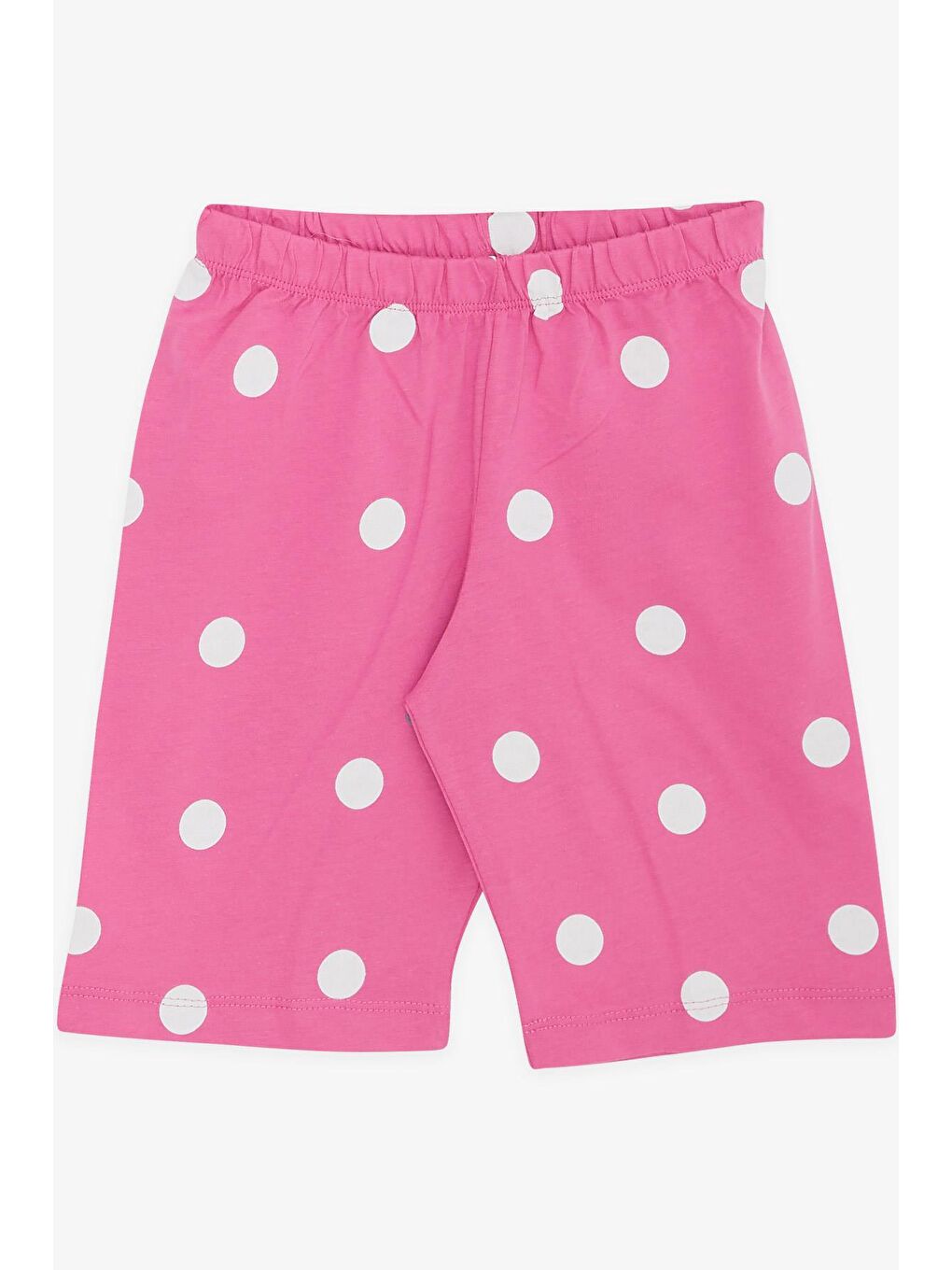 Kız Çocuk Şortlu Pijama Takımı Puan Desenli Pembe (6 Yaş)-3