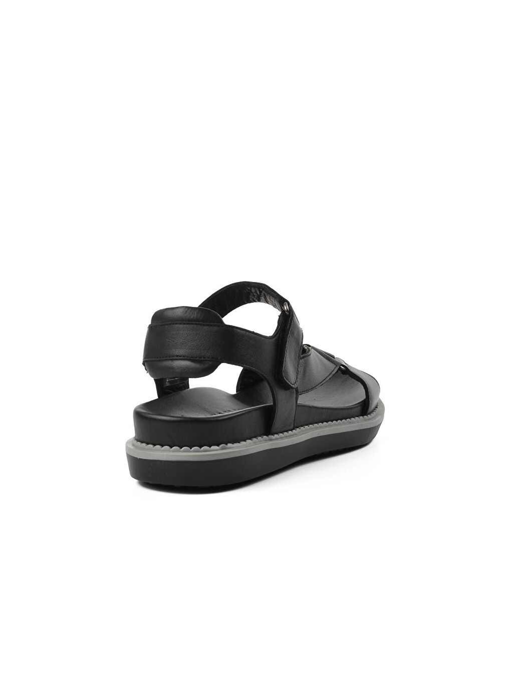 Siyah İçi Dışı Hakiki Deri Kadın Sandalet 202064Y-3