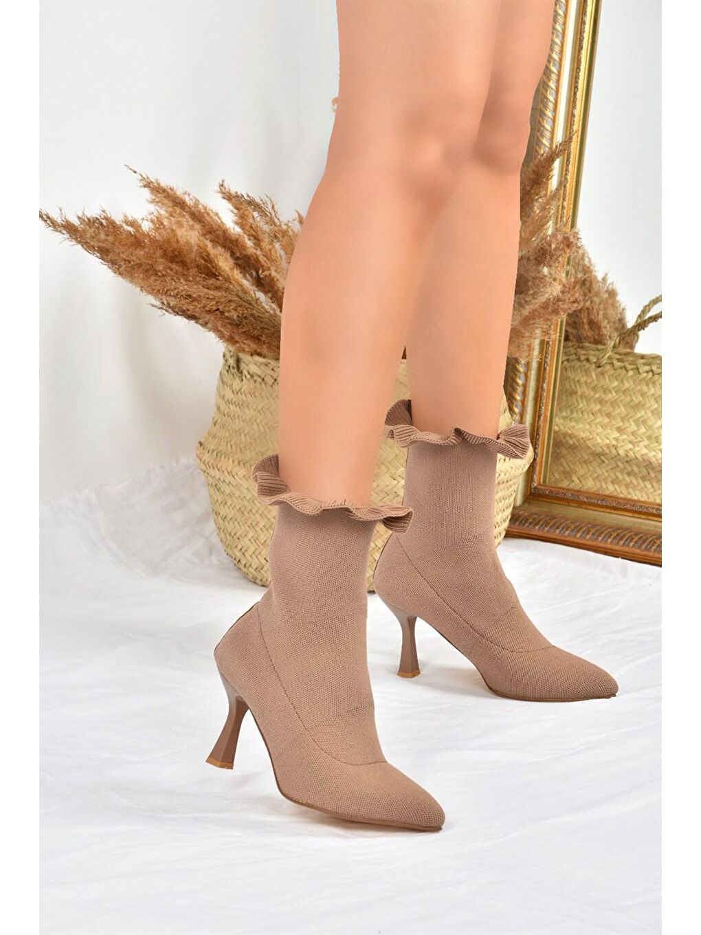 Bej L7995840 Vizon Kadın Bot-2
