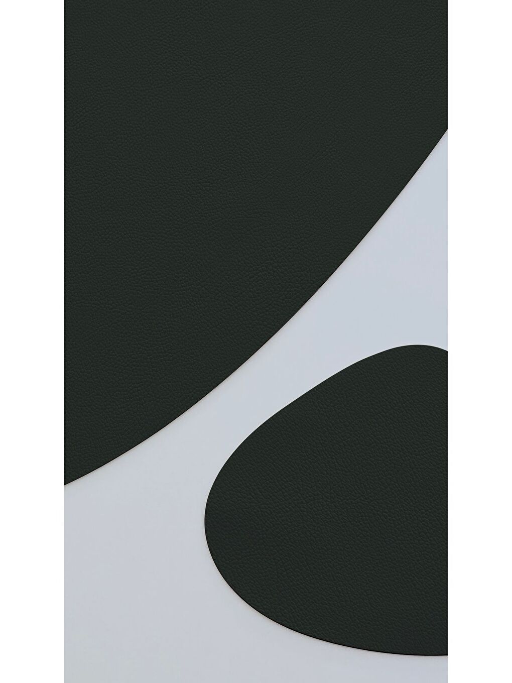 Deri Amerikan Servis Supla Placemats Armut model Yeşil 2 Kişilik 4 Parça-1