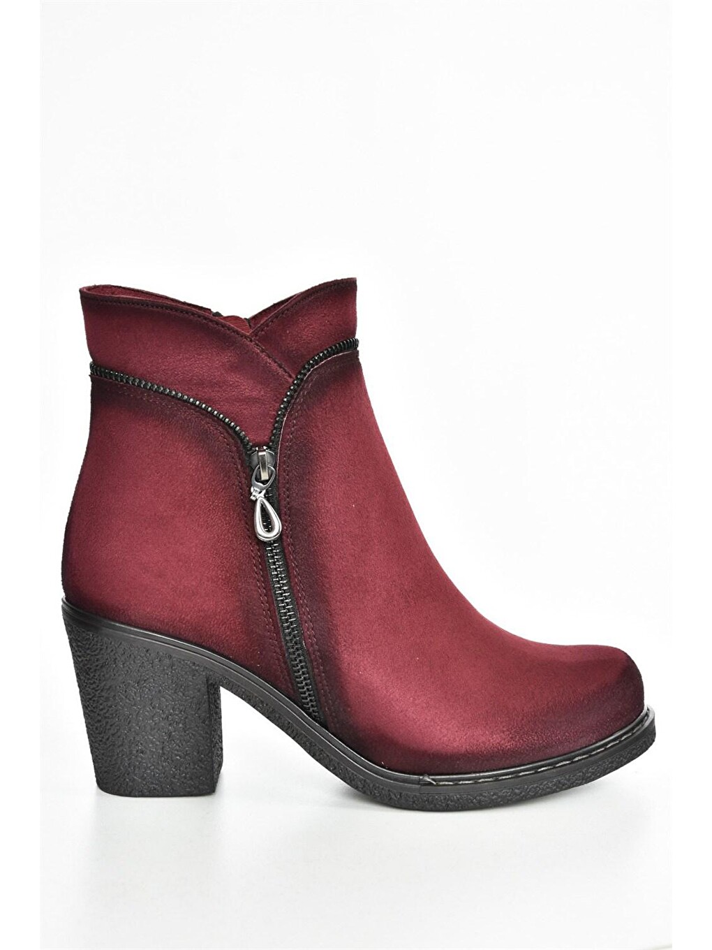 C674150502 Bordo Kadın Bot-4