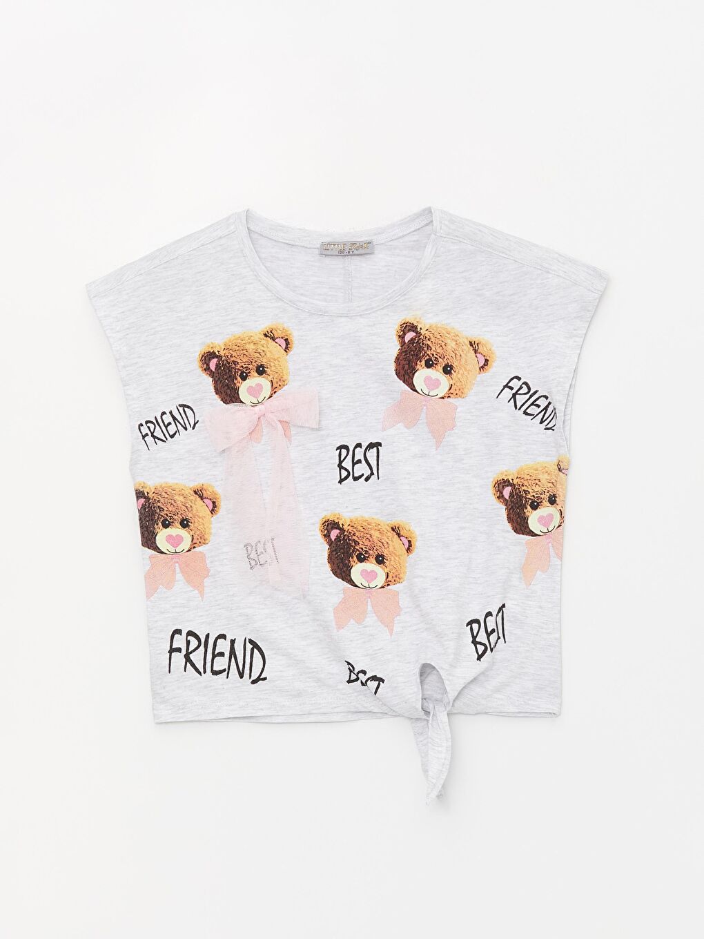 Gri Kız Çocuk Best Friend Bluz