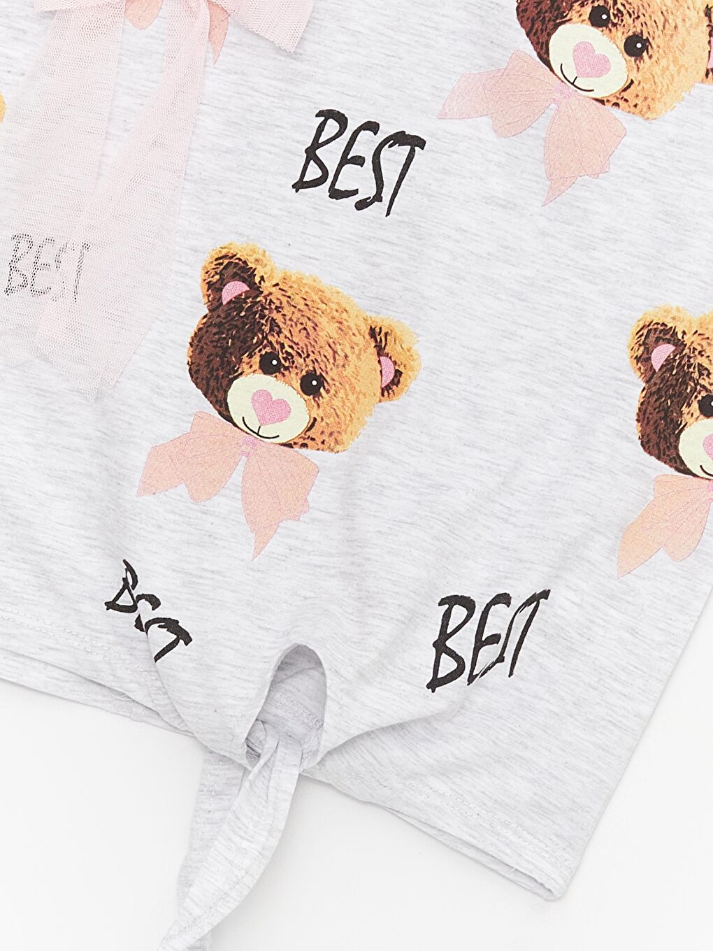 Gri Kız Çocuk Best Friend Bluz-1