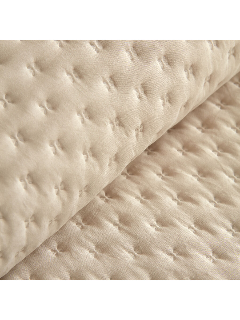 Çift Kişilik Yatak Örtüsü Bej 200x220-2