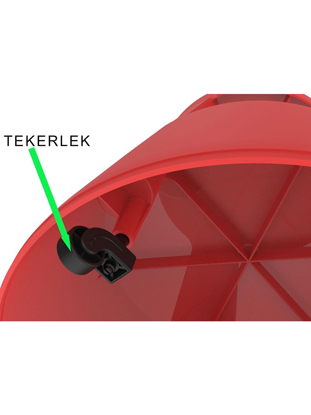 Basamaklı Kaymaz Tabure Kırmızı-6