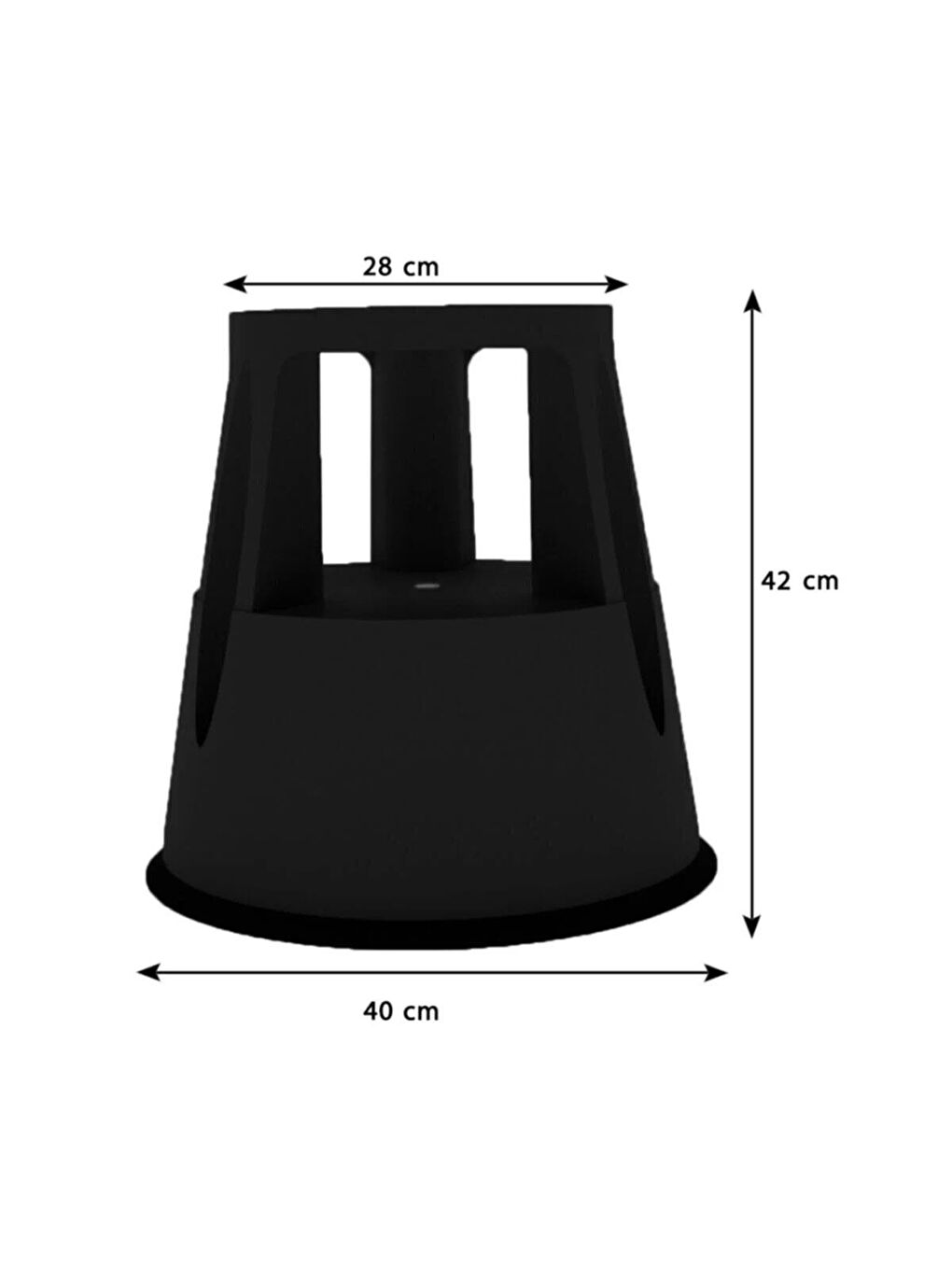 Basamaklı Kaymaz Tabure-açık Gri-5