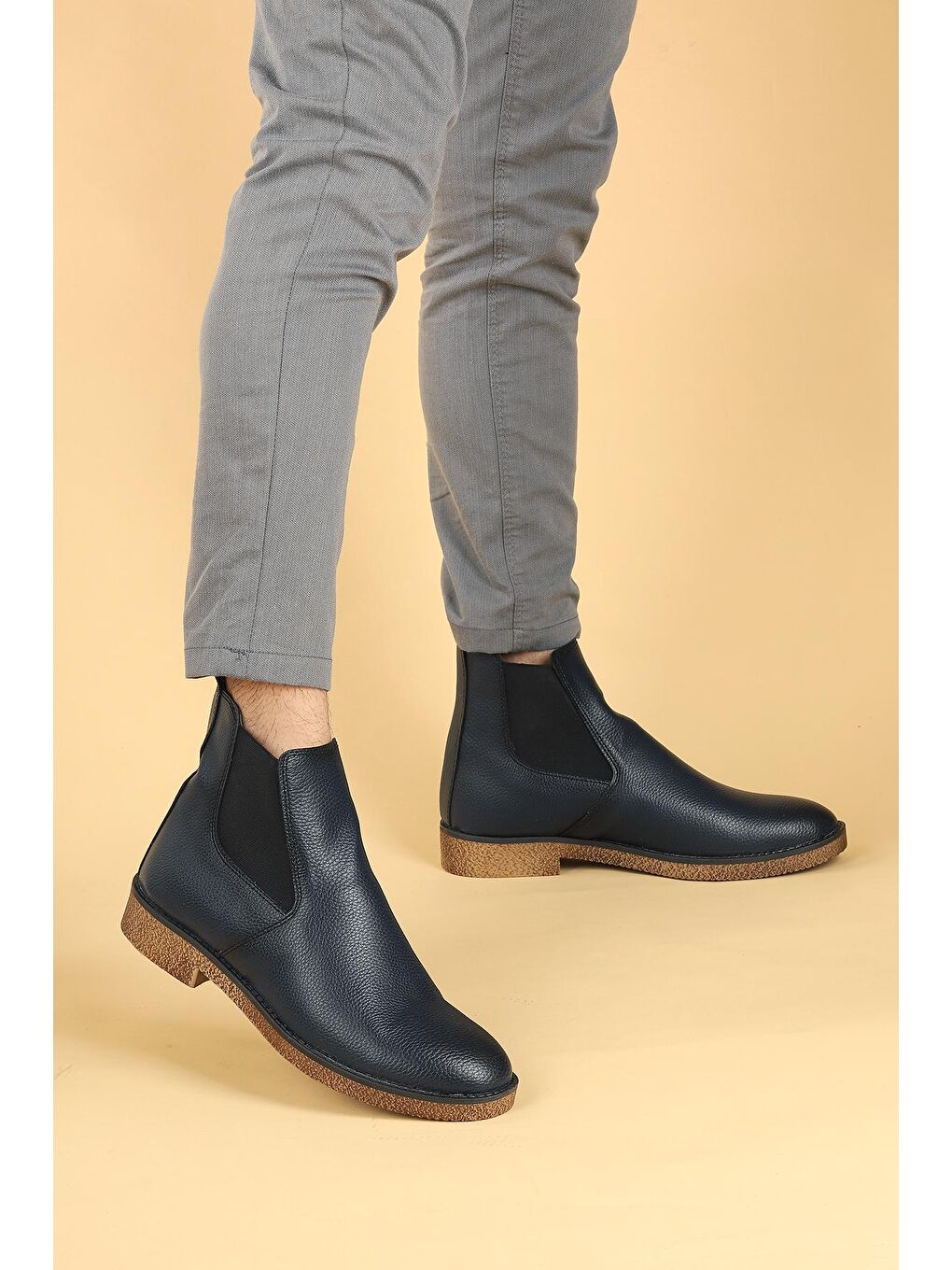 Lacivert 5100 Cilt Termo Taban Erkek Bot Ayakkabı-2