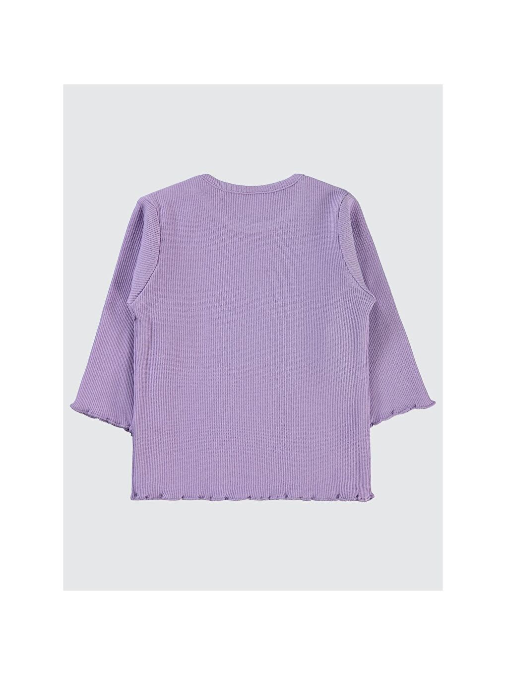 Baby Kol Ucu Detaylı 6-18 Ay Sweatshirt - Lila-3