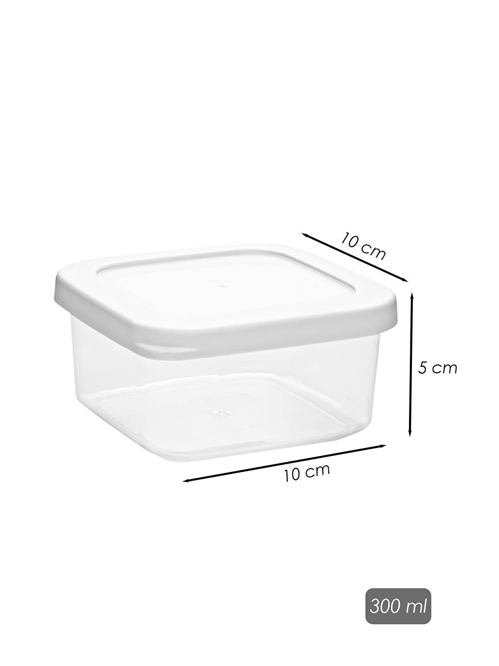 Tepsili 6lı Kahvaltılık Saklama Kabı Silikon Kapaklı Saklama Kabı Kapaklı Kahvaltılık Beyaz-2