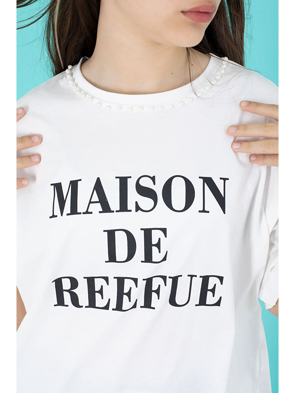 Siyah Kız Çocuk Etekli Baskılı Tişörtlü Takım 20508-4