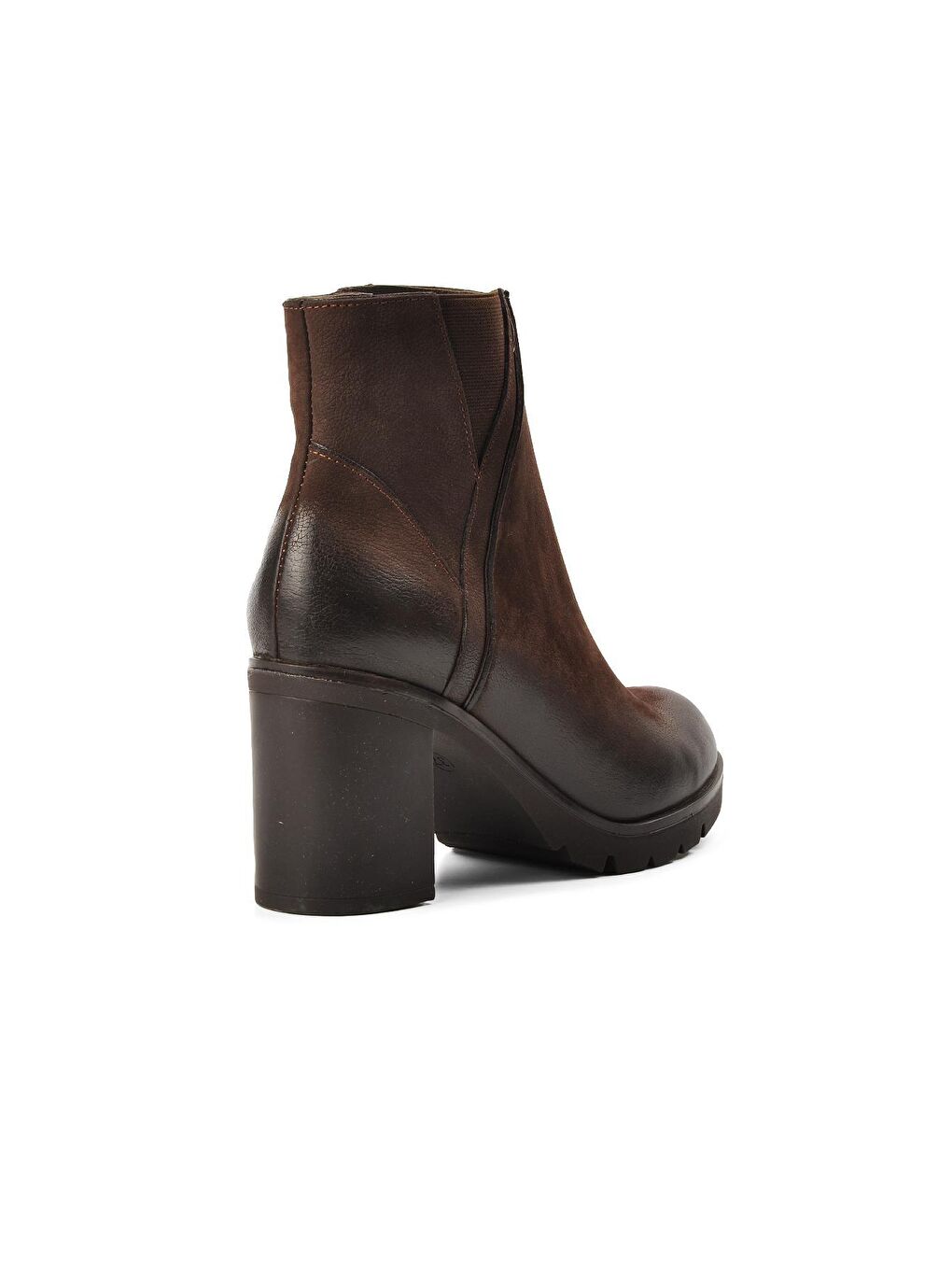 Kahverengi Kahve Fermuarlı Hakiki Deri Kadın Bot 2179125K-3