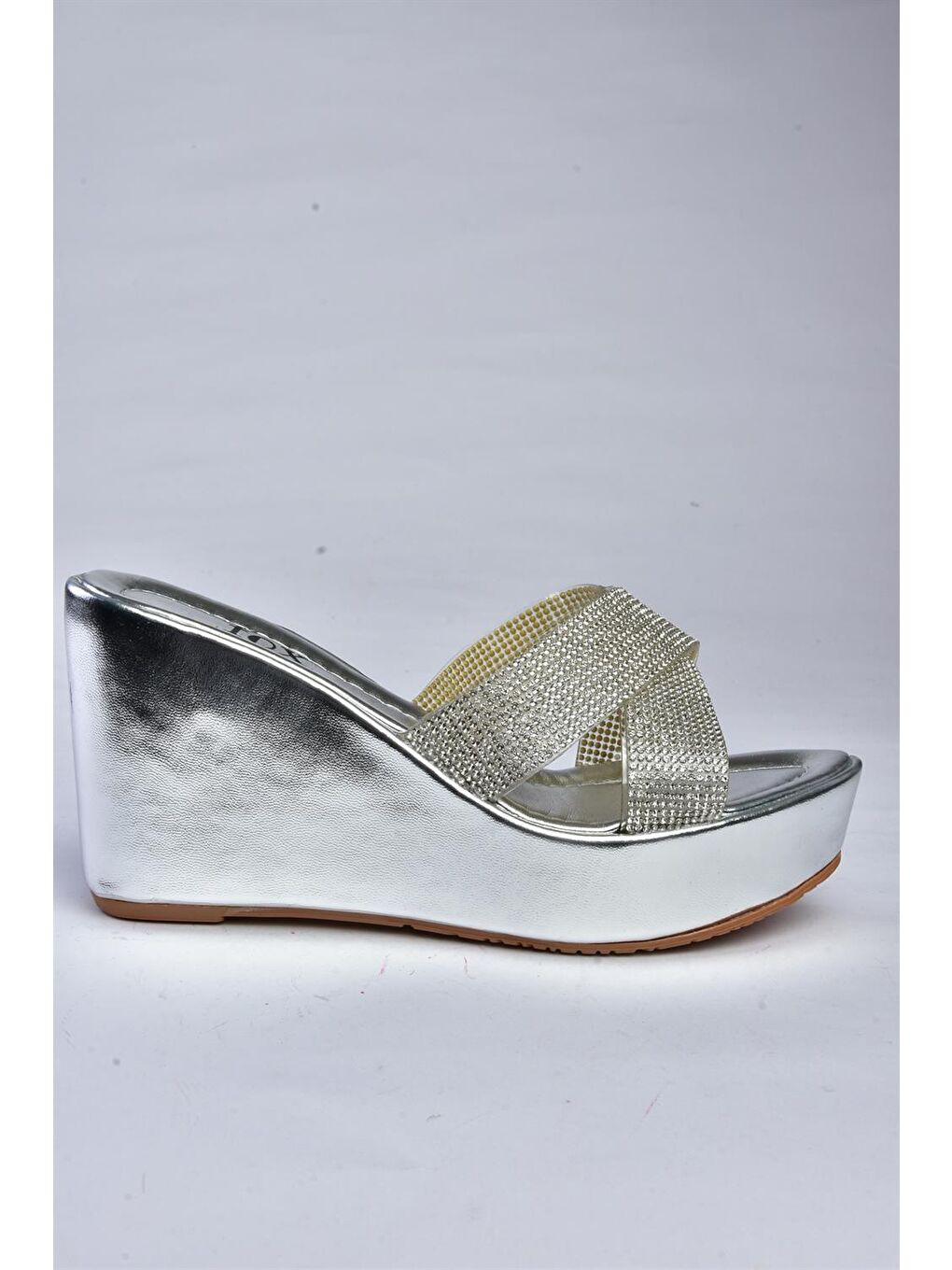 Gri P572282159 Gümüş Kadın Terlik-2
