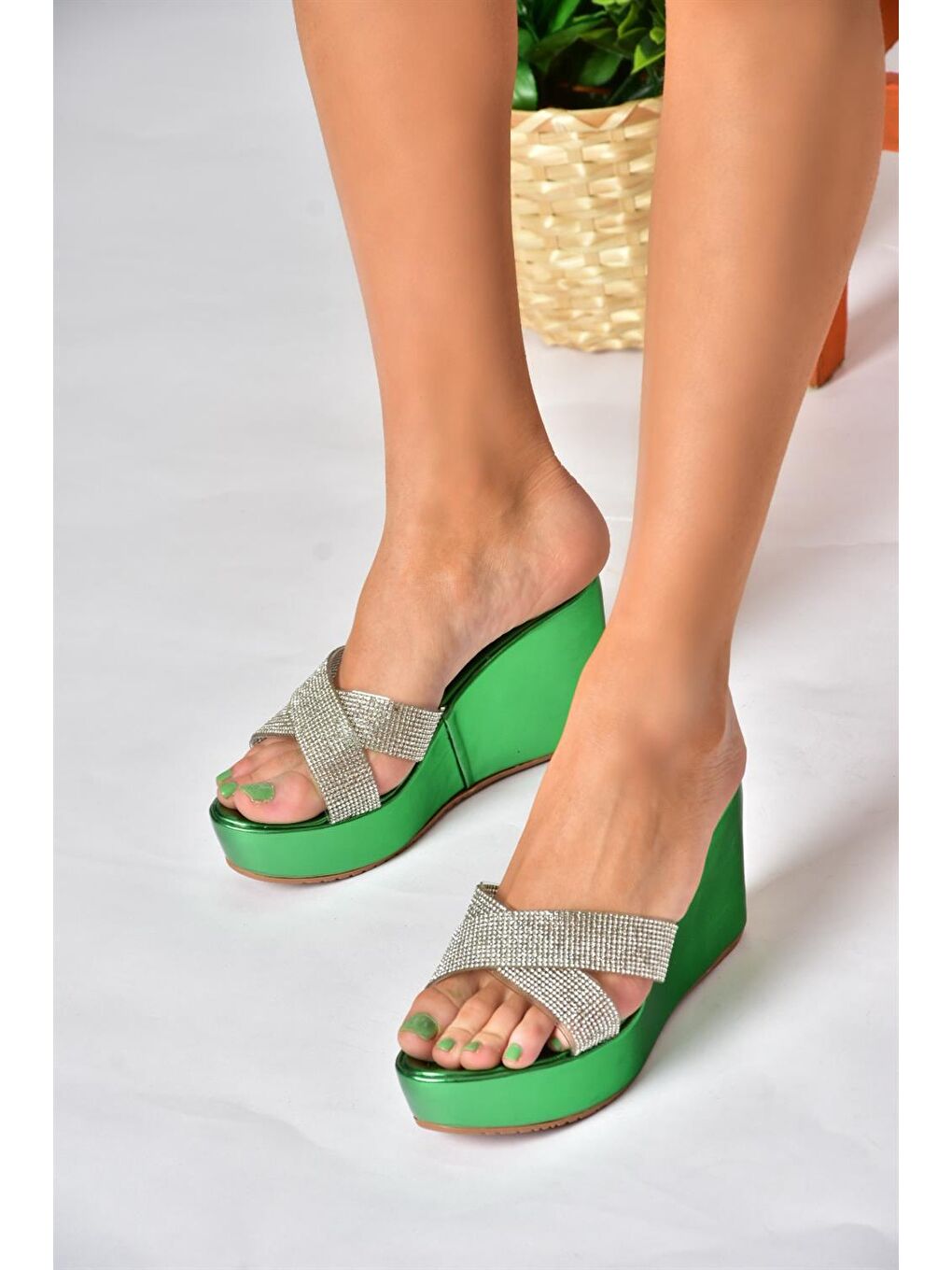 P572282159 Yeşil Kadın Terlik-3