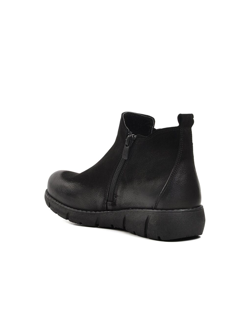 1953755K Siyah Nubuk Hakiki Deri Kadın Bot-3