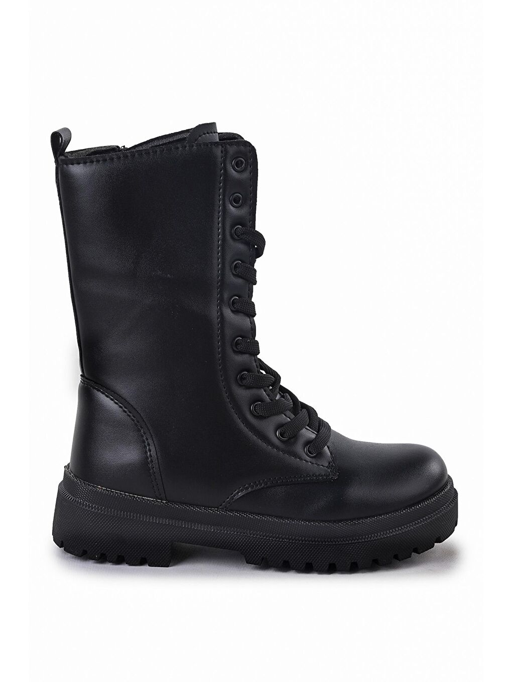 Siyah Cilt Fermuarlı Kız Çocuk Günlük Bot Ayakkabı Twg 7155 Nova-3