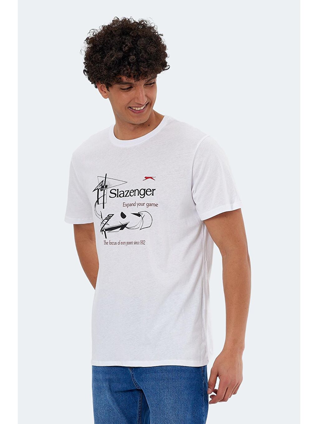 KARNEN OVER Erkek %100 Pamuk Tişört Beyaz-2