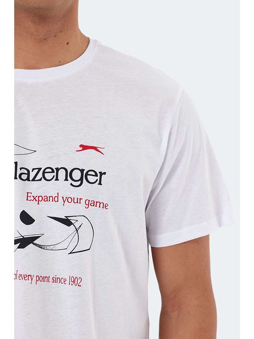 KARNEN OVER Erkek %100 Pamuk Tişört Beyaz-3