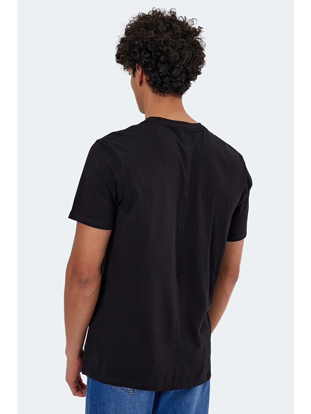 KARNEN OveR Erkek %100 Pamuk Tişört Siyah-1