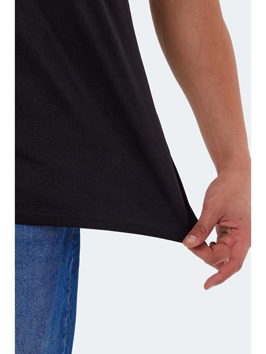 KARNEN OveR Erkek %100 Pamuk Tişört Siyah-4