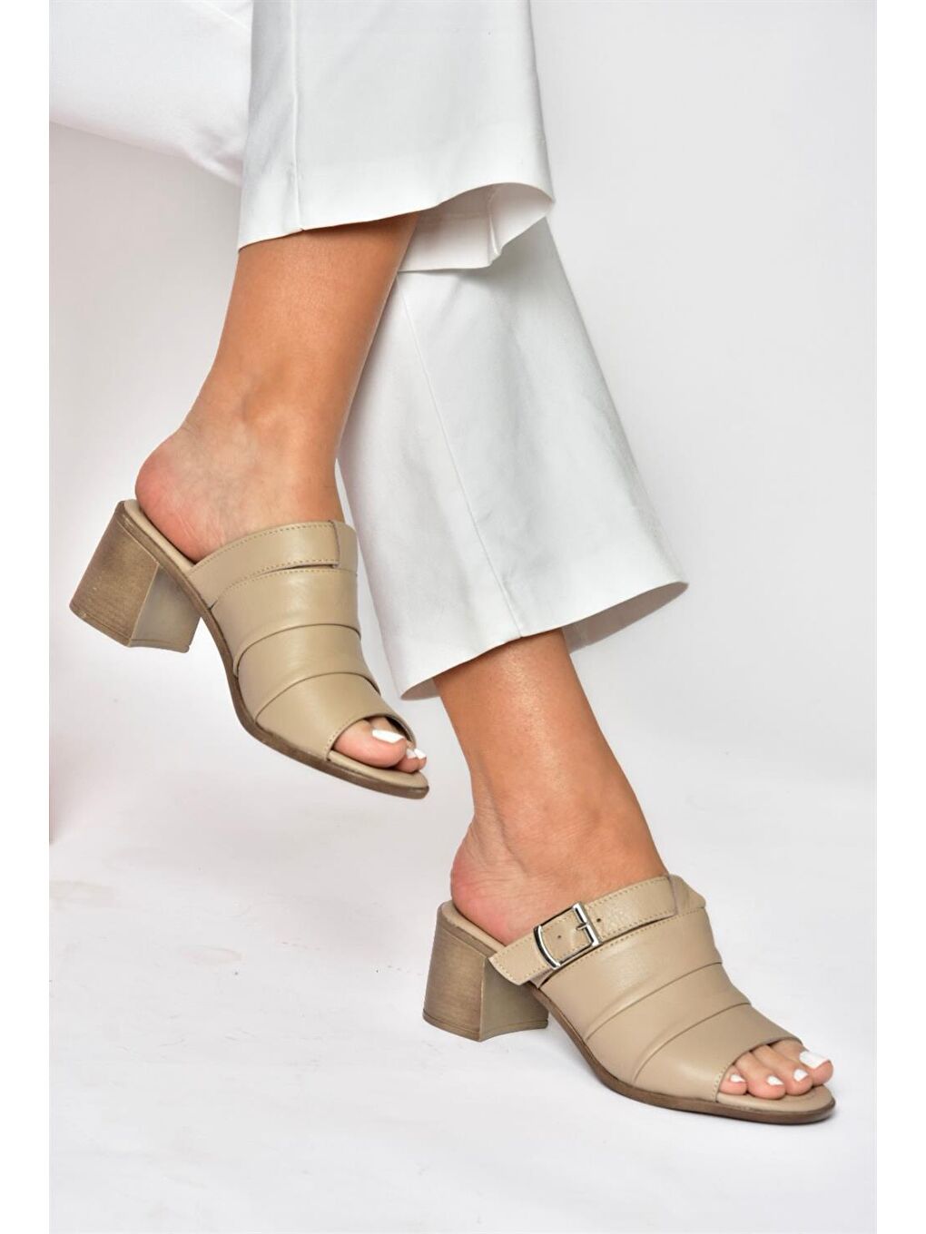 Haki P555450903 Vizon Kadın Terlik-2