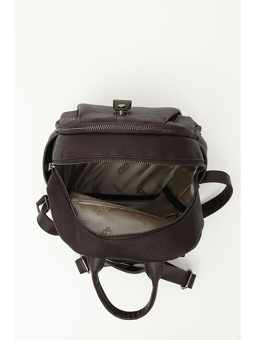 Kahverengi Büyük Boy Kadın Sırt Ve El Çantası B6810-4