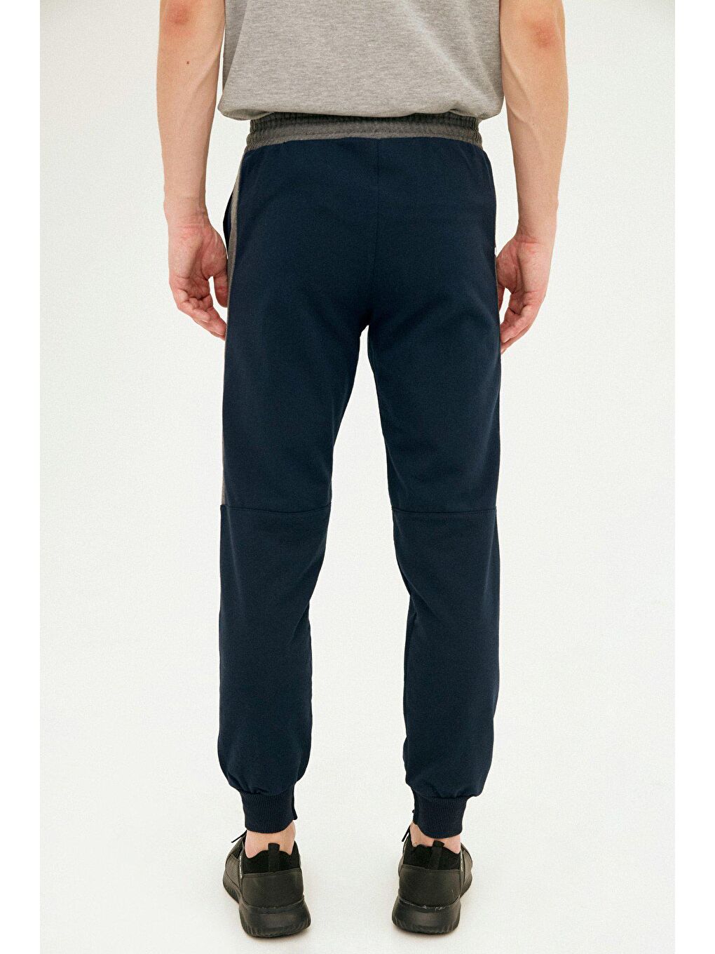 Lacivert Çita Baskılı Jogger Eşofman Altı-3