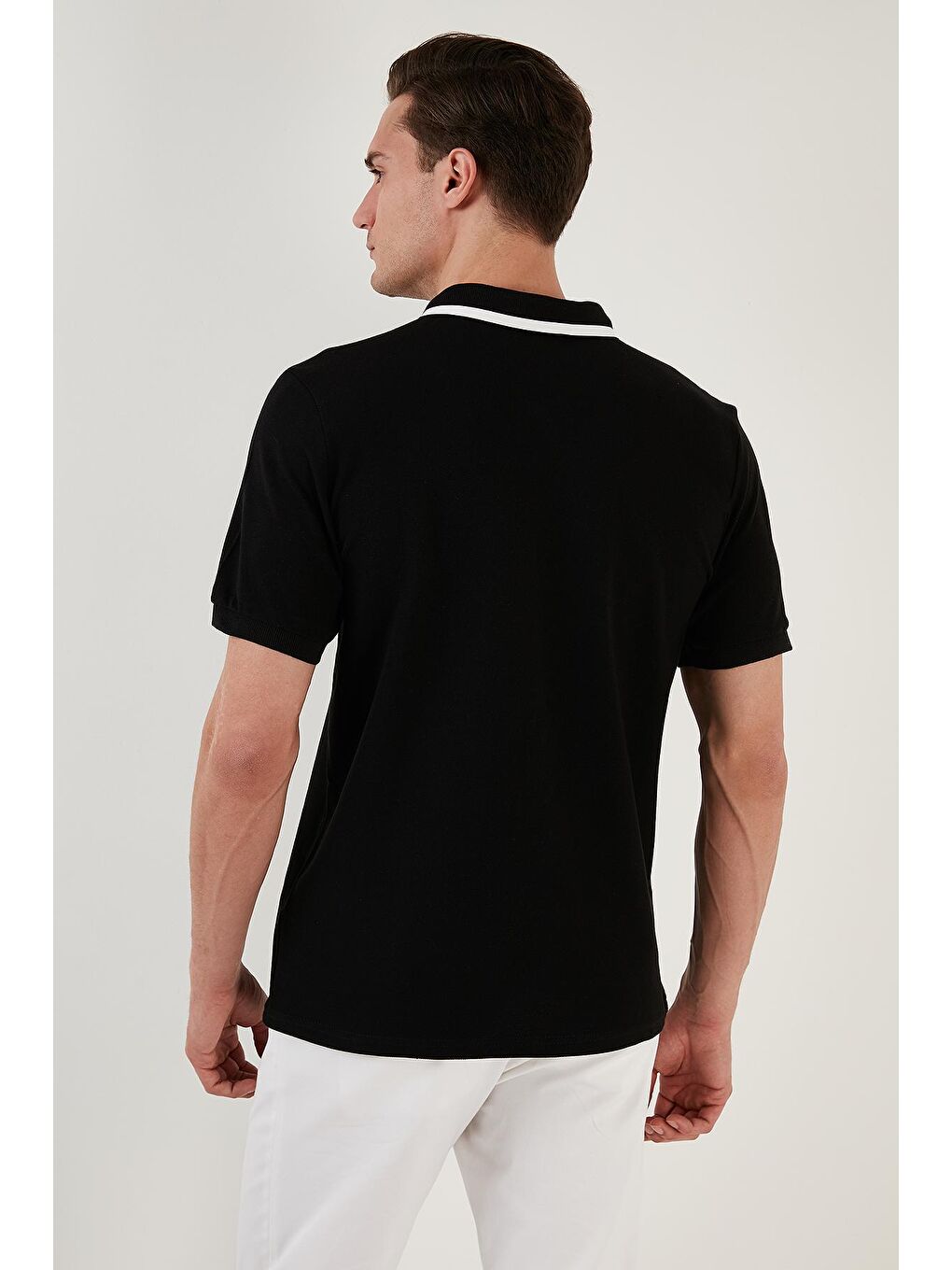 Buratti Siyah % 100 Pamuk Regular Fit Düğmeli Polo T Shirt 59023861 - 4