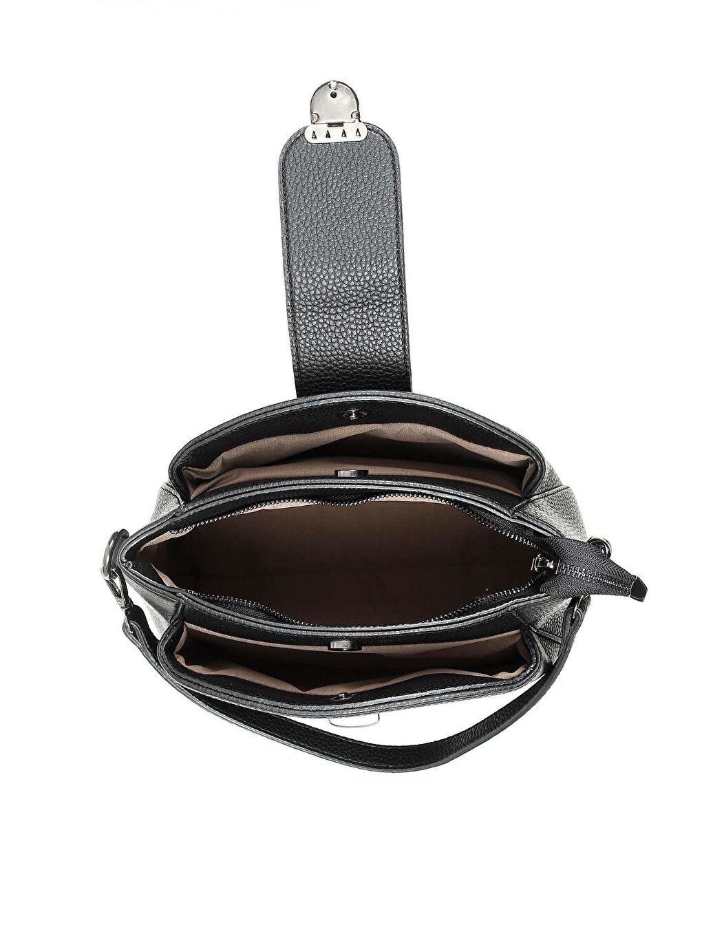 Siyah Küçük Boy Kadın El Ve Omuz Çantası K5028-4