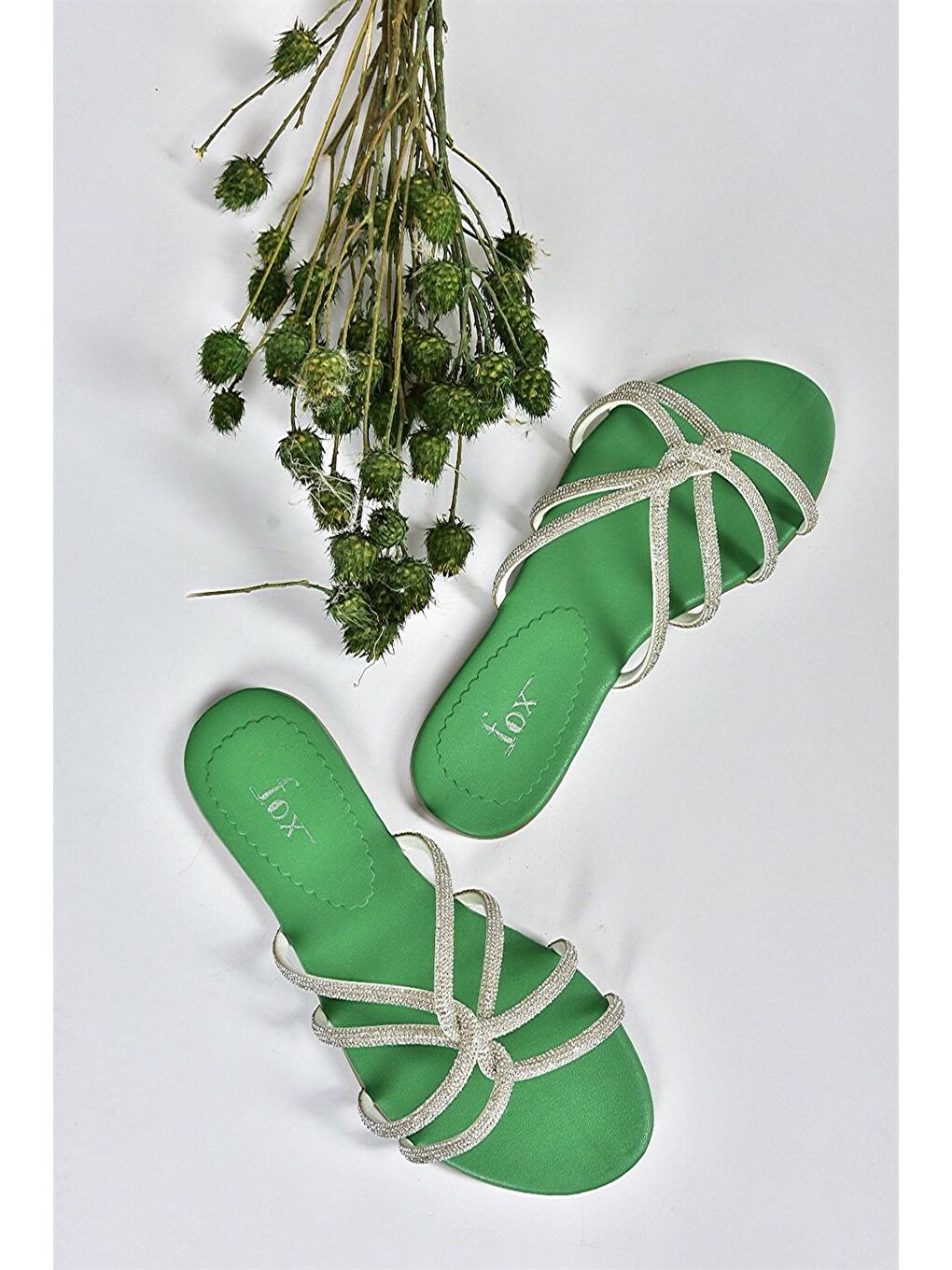 M272007514 Yeşil Kadın Terlik-2