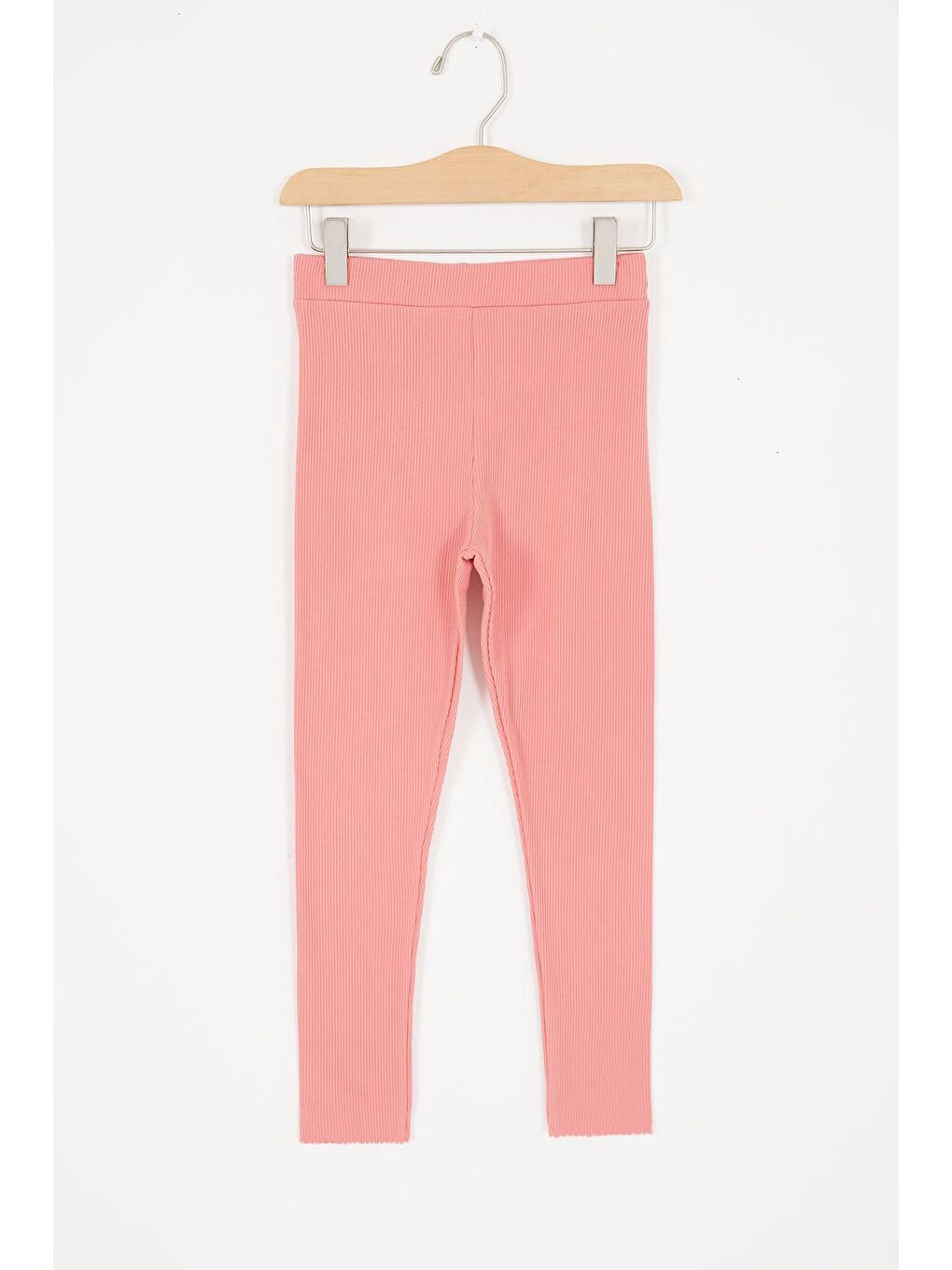 Pembe Çiçek Nakışlı Fitilli Kız Çocuk Tayt 16991-3