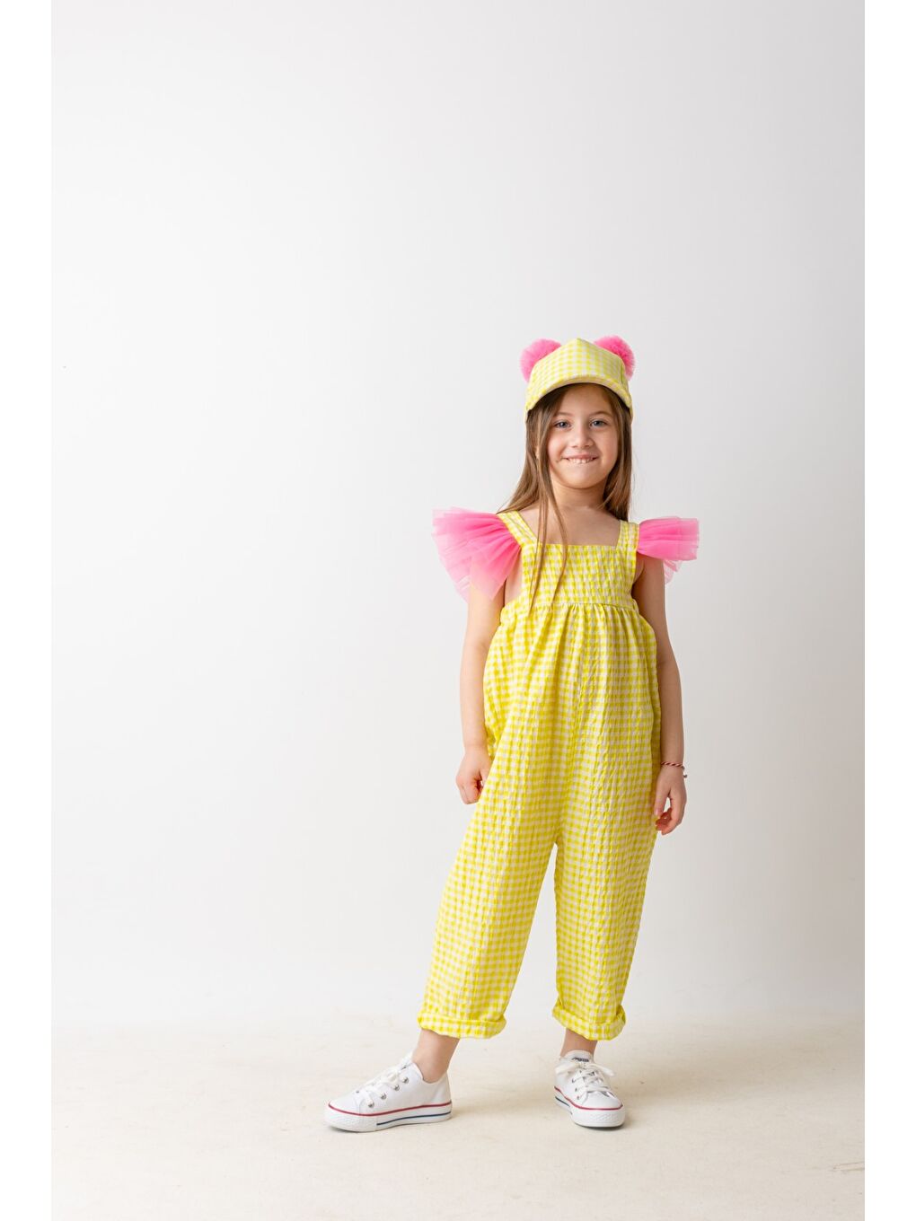 Pixy love Sarı Pötikare Tulum Carla