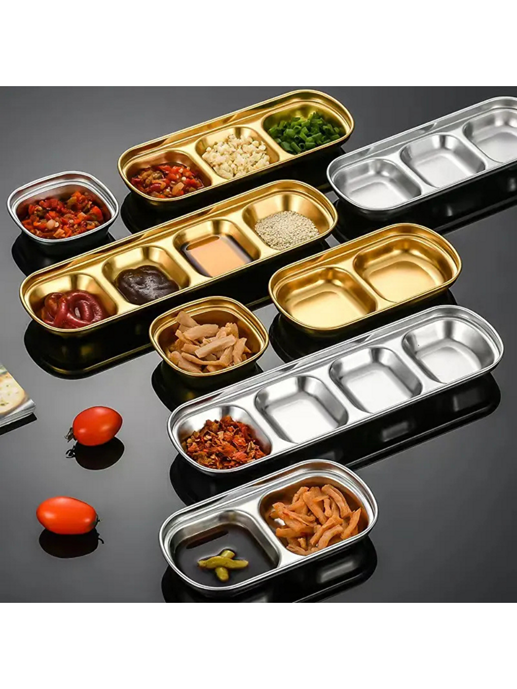 Gri Metal TekliSunum Kasesi 3 Adet-1