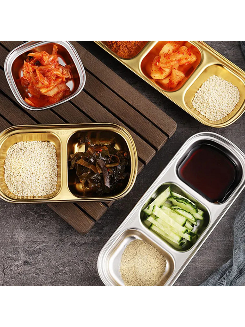 Gri Metal TekliSunum Kasesi 3 Adet-3